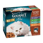 Gourmet Perle Country Medley 4 X 12 X 85g Wet Cat Food