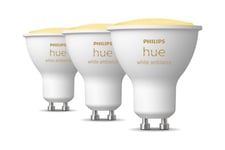 Philips Hue White ambiance - LED-spot lyspære - GU10 - 5 W - varmt hvidt til køligt hvidt lys - 2200-6500 K (pakke med 3)