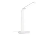 Deltaco Office Delo-0401 - Skrivbordslampa - Led - Yellow/White/Natural Daylight - Vit