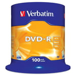 DVD-R Verbatim DVD-R Matt Silver 100 antal
