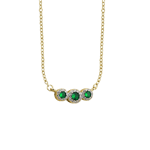 Bottega Boccadamo Necklace Three stones Guld