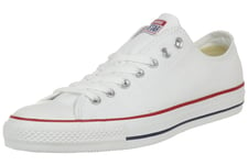 Converse All Star Ox Canvas White Trainers- UK 11