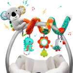 XIXILAND Pram Toys for Babies 0-6 Months Car Seat Toy, Newborn Toys Spiral Hangi