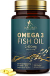 Triple Strength Omega 3 Fish Oil 2400 Mg Softgels, Nature'S Fish Oil Supplements
