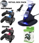 DUAL USB CHARGER DOCKING STATION CHARGING STAND FOR XBOX ONE CONTROLLER