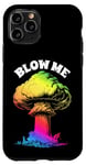 Coque pour iPhone 11 Pro Bombe atomique nucléaire arc-en-ciel Blow Me Sarcastic pour adulte Gay Pride