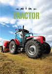 Fleecefilt - Röd traktor - 100x140 cm - Fleecepläd barn