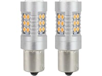 Amio Ledlampor Canbus 3030 24Smd 1156 Bau15s Py21w Orange 12V/24V
