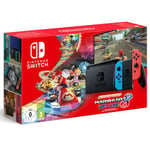 Pack Console Nintendo Switch Néon Rouge et Bleu + Code de téléchargement Jeu Mario Kart 8 Deluxe