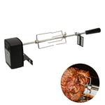 Nrkin BBQ Skewer Set, Electric Automatic Rotisserie Stainless Steel, Camping Picnic Barbecue Accessories.
