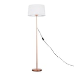 Charlie Modern Stem White Floor Lamp