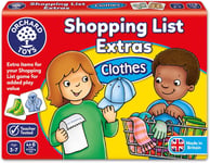 Orchard Toys Shopping List Extras Pack - Clothes Game, Add On Pack to Shopping