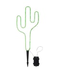 Tuby utendørs siluett for batteri (3xC), med timer, Kaktus
