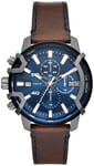 Diesel DZ4604 Griffed Mini Blå/Läder Ø42 mm