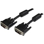 StarTech.com DVI Cable - 10 ft - Single Link - Male to Male Cable - 1920x1200 - DVI-D Cable - Computer Monitor Cable - DVI Cord - DVI to DVI Cable (DVIDSMM10), Black