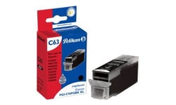 Pelikan C63 - 24 ml - noir - compatible - cartouche d'encre - pour Canon PIXMA TS5051, TS5053, TS5055, TS6050, TS6051, TS6052, TS8051, TS8052, TS9050, TS9055