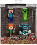 Jada Minecraft Die Cast Mini Metalfigs 4-Pack
