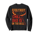 Grill Cooking Chef Dad Funny Grilling Lover Design Sweatshirt