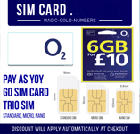 o2  02 SIM CARD FOR SAMSUNG GALAXY  & IPHONES ALL O2 PHONES TRIPLE SIZE SIM CARD