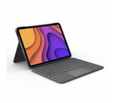 LOGITECH Folio Touch iPad Air (4th & 5th gen) Keyboard Case - Grey, Silver/Grey