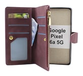 XL Standcase Lyxfodral Google Pixel 6a 5G (Vinröd)