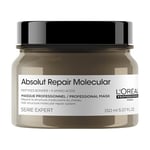 L’Oréal Professionnel, Masque Concentré Réparateur, Tous types de Cheveux Abîmés, Démêle, Renforce & Apporte Douceur et Souplesse, Formule Brevetée, Absolut Repair Molecular, 150ml