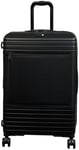 IT Luggage Hard Medium Size Expandable 8 Wheel Suitcase - Black