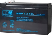 Mw Power Mwpower Mwp 12V 7,2Ah F2(250) Agm-Batteri, 12 År