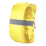 55-65L Waterproof Backpack Rain Cover with Reflective Strap L Yellow