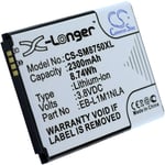 Kompatibelt med Samsung ATIV S 16GB, 3.8V, 2300 mAh