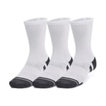 Under Armour Strumpor 3P Performance Tech Crew Socks Vit polyester Medium