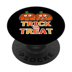 Trick Or Treat Costume Funny Halloween Costumes Kids Pumpkin PopSockets Swappable PopGrip