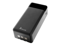 Extralink EPB-124 - Strömförsörjningsbank - 30000 mAh - 22.5 Watt - 4.5 A - Fast Charge - 5 utdatakontakter (4 x USB, 24 pin USB-C) - svart