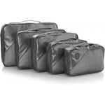Heys Metallic Packing Cubes-packpåsar, 5 st, kol