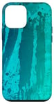 Coque pour iPhone 12 mini Turquoise dégradé abstrait