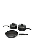 Streetwize Camping 3 Piece Induction Pan Set - Black Marble