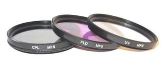 Maxsimafoto 62mm Filter Set UV, CPL & FLD - Canon, Nikon, Sigma, Tokina, Tamron