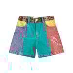 Bobo Choses Color Block Denim Shorts Multicolor | Grön | 10-11 years