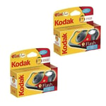 Kodak Fun Flash Disposable SUC Camera 27exp. + 12 FREE (39 Exposures) pack of 2