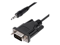 Startech.Com 3Ft (1M) Db9 To 3.5Mm Serial Cable For Serial Device Configuration, Rs232 Db9 Male To 3.5Mm Cable For Calibrating Projectors, Digital Signage, And/Or Tvs Via Audio Jack - Al-Mylar Emi Shielding (9M351m-Rs232-Cable) - Seriell Kabel - Db-