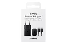 Samsung EP-T1510 strömadapter - 24 pin USB-C - 15 Watt