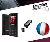 Energizer - Pack Complet - Mobile E3-2G - Clavier Arabe + Chargeur Voiture avec câble Micro-USB + Ballon