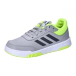 adidas Tensaur Sport Training Lace Shoes Sneaker, Grey Two/Grey Five/Lucid Lemon, 13.5 UK Child