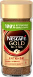 Nescafé Gold Blend Intense Instant Coffee, Rich & Full-Bodied Dark Roasted Coffe