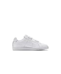Nike Childrens Unisex Court Royale (PSV) Strap Up White Smooth Leather Kids Trainers 833536 102 - Size UK 12 Kids