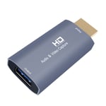 Cartes de capture audio, HDMI mâle vers USB, haute définition pour le streaming enseignement vidéoconférence diffusion en direct caméscope Action Cam