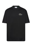 Tee-Shirt&Turtle Neck Tops T-shirts Short-sleeved Black Lacoste