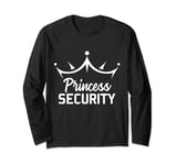 Father's Day Princess Security Funny Retro Present Ideas Long Sleeve T-Shirt