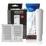 Water Filter AL-TES46 For Krups F088 coffee machine and Genuine Descaler F054