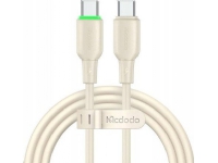 Mcdodo USB-C till Mcdodo USB-C-kabel CA-4770 65W 1,2 m (beige)